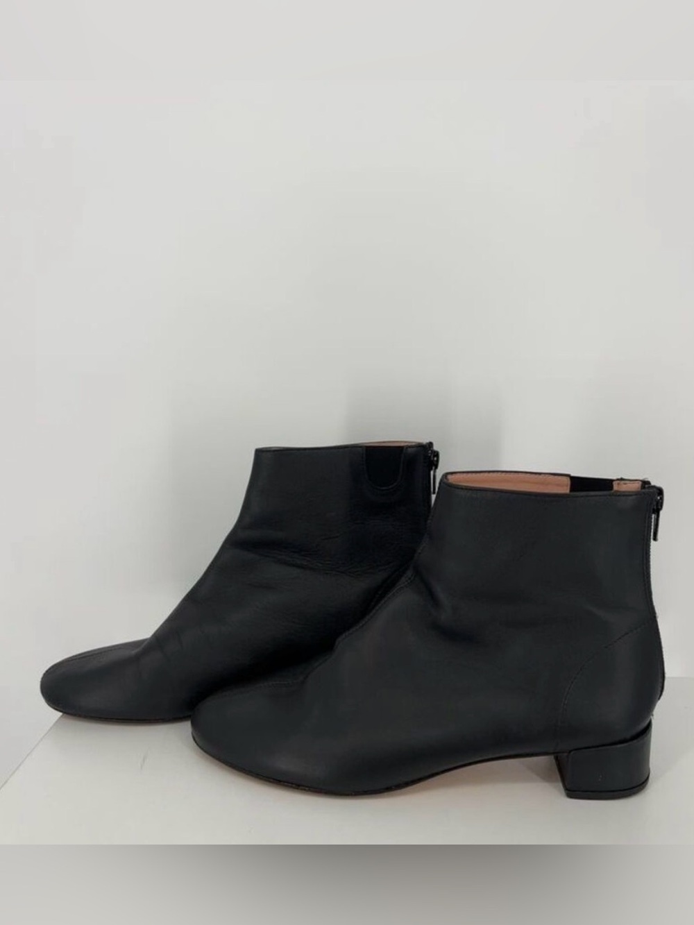 Repetto Myth Sou Jol Black Leather Ankle Boots 7.5 Minimalist Mod - Picture 2 of 7